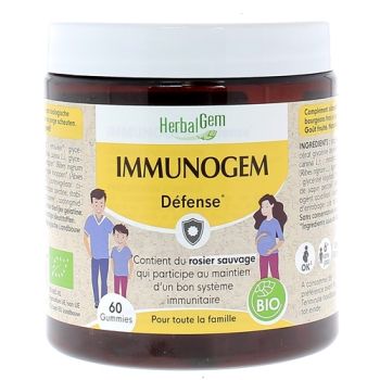 Gummies immunogem défense HerbalGem - pot 60 gummies