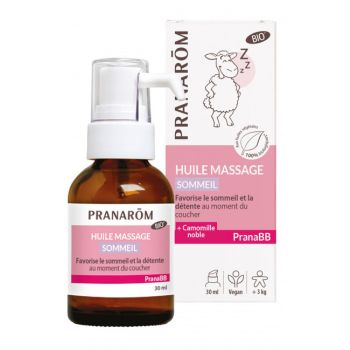 Huile de massage Sommeil Bio PranaBB Pranarôm - flacon pompe de 30 ml