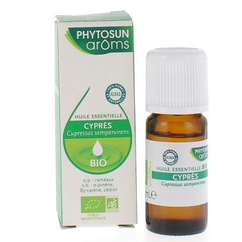 Huile essentielle de Cyprès bio Phytosun Arôms - flacon de 10ml