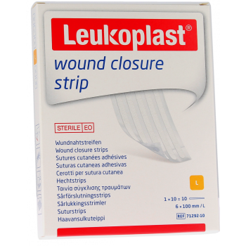 Leukosan Strip sutures cutanées adhésives BSN Médical - 10 strips de 6 x 100 mm