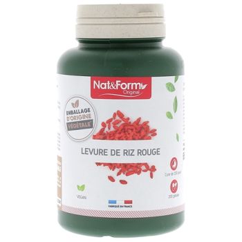 Levure de riz rouge bio Original Nat&Form - boite de 200 gélules