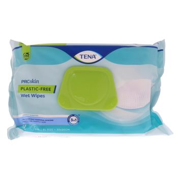 Wet wipes Lingettes imprégnées extra douces et épaisses 3 en 1 Tena - paquet de 48 lingettes