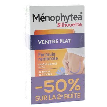 Ménophytea silhouette ventre plat - lot de 2 boites de 30 comprimés