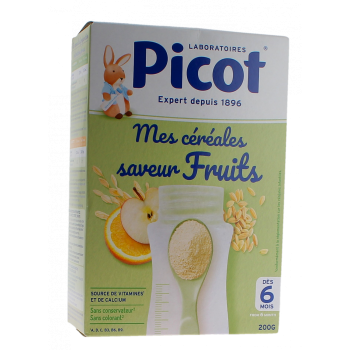 Mes céréales saveur fruits Picot - boite de 200g