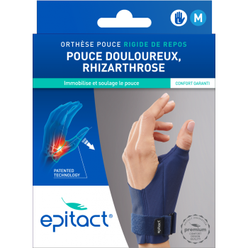 Orthèse pouce gauche M rigide de repos Epitact - 1 unité