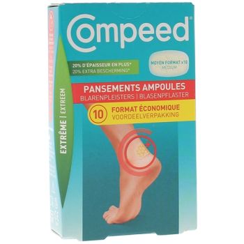 Pansements ampoules format moyen Extrême Compeed - boîte de 10 pansements
