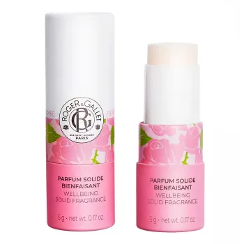 Parfum solide bienfaisant rose Roger & Gallet - stick de 5g