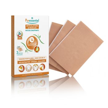 Patch chauffant articulations et muscles Puressentiel - 2 patchs