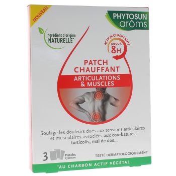 Patch chauffant articulations & muscles Phytosun Arôms - boîte de 3 patchs