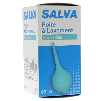 Poire à lavement bout effilé Salva - poire de 65 ml
