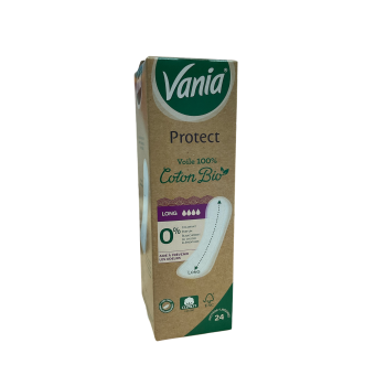 Protect protège-slip coton bio long Vania - boite de 24 protège-lingeries