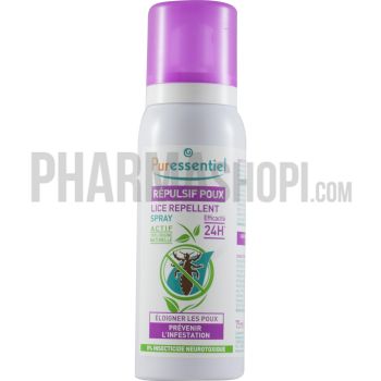 Répulsif poux Puressentiel - spray de 75 ml