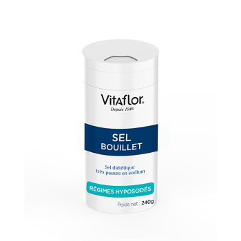 Sel diététique Bouillet très pauvre en sodium Vitaflor - pot de 240g