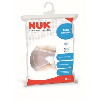 Slips filets extensibles taille unique NUK - sachet de 5 pièces