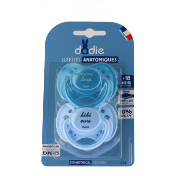 Sucette anatomique 18 mois et plus Dodie - 2 sucettes