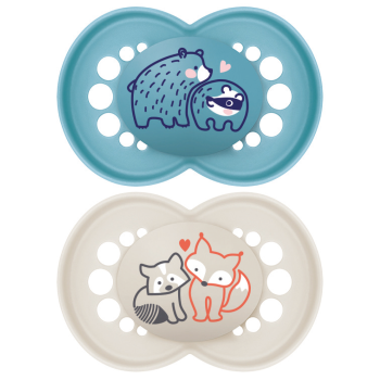 Sucette Original nature 6 mois + MAM - boîte de 2 sucettes