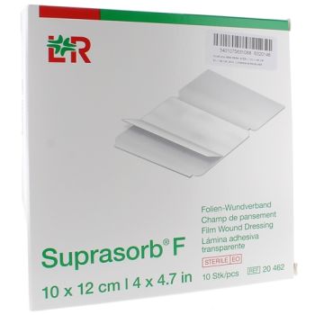 Suprasorb F Champ de pansement 10x12cm Lohmann & Rauscher - 10 pièces