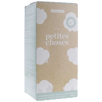 Tampon Hygiénique Bio Normal avec applicateur Les Petites Choses - boîte de 16 tampons
