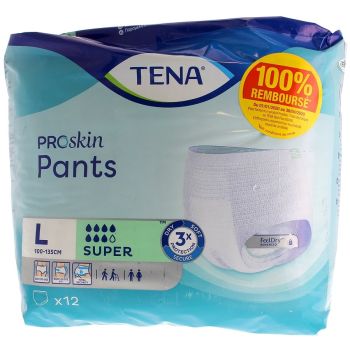 Proskin Pants Super taille L Tena - un paquet de 12 protections