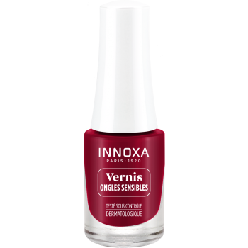 Vernis à ongles hypoallergénique Rouge rouge 410 Innoxa - flacon de 5 ml