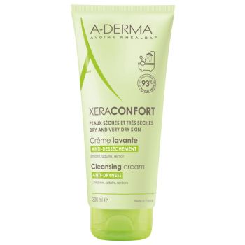 XeraConfort Crème Lavante Anti-Dessèchement A-Derma - tube de 200 ml