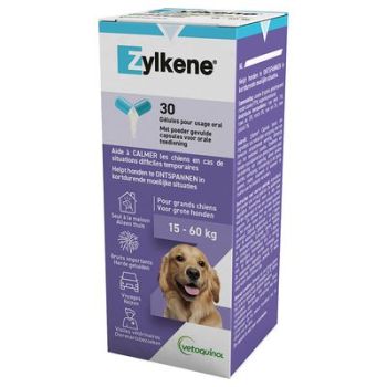 Zylkène chiens de 15-60kg Vetoquinol - boite de 30 gélules