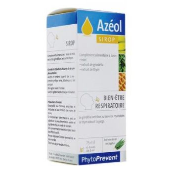 Azéol sirop Bien-être respiratoire PhytoPrevent - Boite de 15 doses de 5 ml