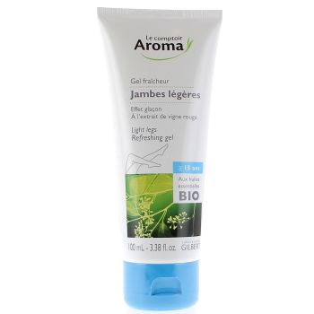 Gel fraîcheur jambes légères Le Comptoir Aroma - tube de 100 ml
