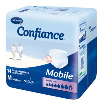 Confiance mobile absorption 8 taille M - 14 sous-vêtements absorbants