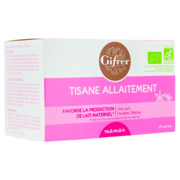 Tisane allaitement pour maman Gifrer - boîte de 20 sachets