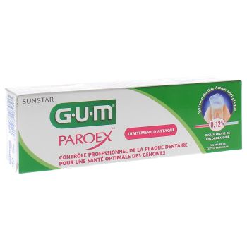 Paroex dentifrice traitement d'attaque plaque dentaire Gum - tube de 75 ml