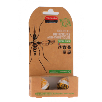 Diffuseur anti-moustique forme boule Manouka - 2 diffuseurs