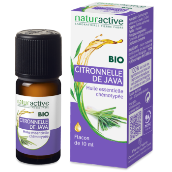 Huile essentielle de Citronnelle de Java BIO Naturactive - flacon de 10 ml
