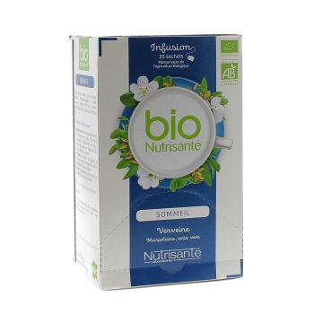 Infusion Sommeil verveine bio Nutrisanté - 20 sachets