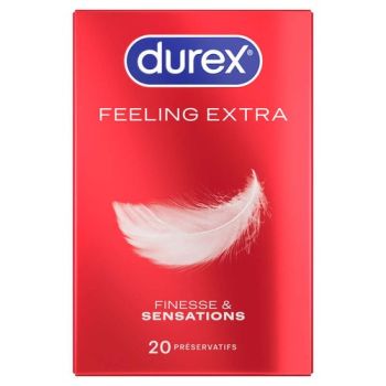 Préservatifs Feeling Extra Durex - boîte de 20 préservatifs
