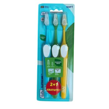 Brosse à dents supreme soft Tepe - 2+1 gratuites 
