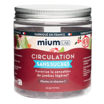 Circulation gummies sans sucres Mium Lab - pot de 42 gummies