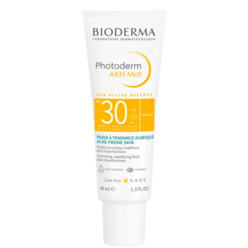 Photoderm AKN Mat fluide solaire SPF30 Bioderma - tube de 40ml