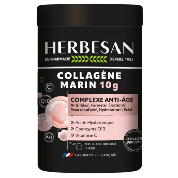 Collagène marin 10g complexe anti-âge Herbesan - pot de 210g