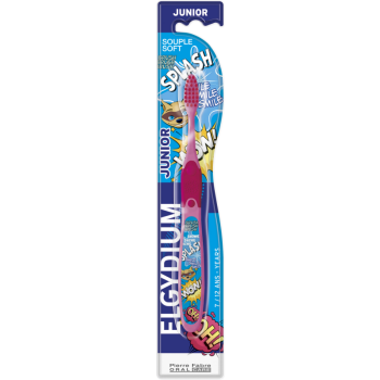 Brosse à dents enfant bad racoon Elgydium - une brosse à dents 