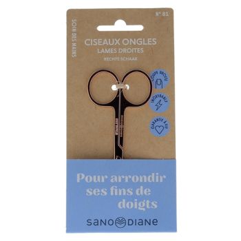 Ciseaux à ongles lames droites Sanodiane - une paire de ciseaux