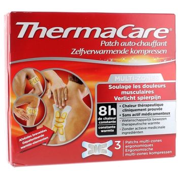 Patch auto-chauffant 8h multi-zones ThermaCare - 3 patchs