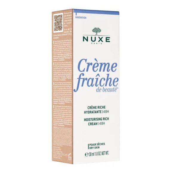 Crème fraîche de beauté riche hydratante Nuxe - tube de 30ml