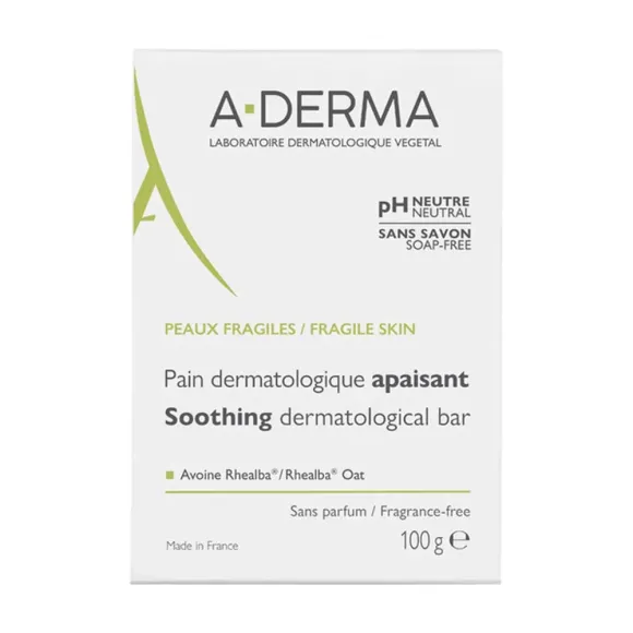 Pain dermatologique apaisant A-Derma - pain de 100g