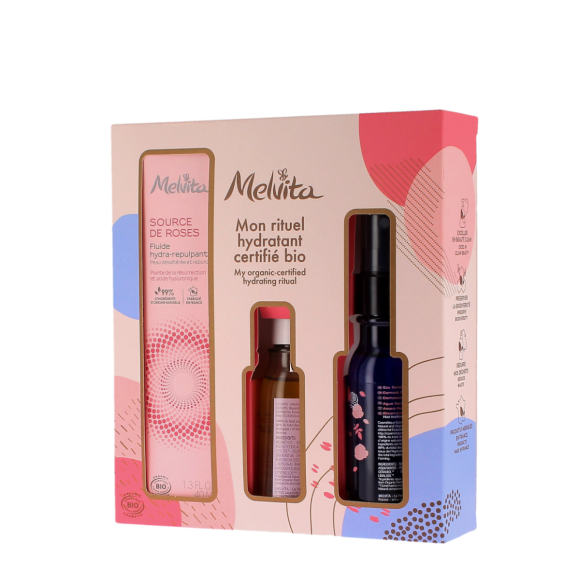 Mon rituel hydratant certifié BIO Melvita - coffret de 3 produits 