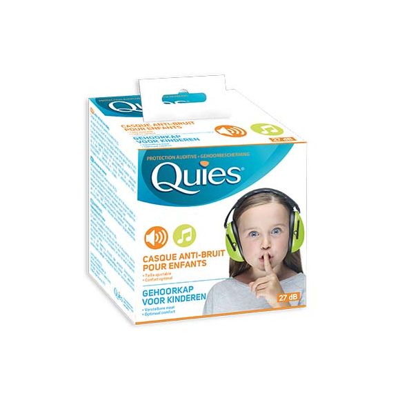 Casque anti-bruit pour enfants vert Quies - un casque 