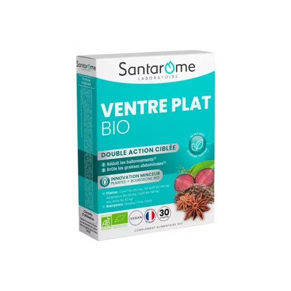 Ventre plat bio Santarome - boite de 30 comprimés