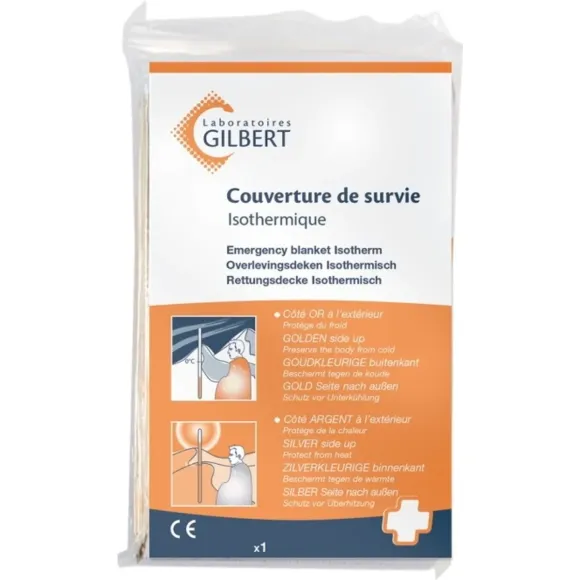 Couverture de survie isothermique Gilbert - 1 couverture 
