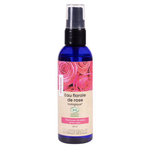 Eau florale de rose bio Haut-ségala - spray de 100ml