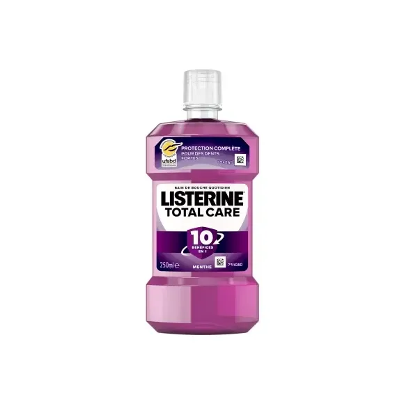 Bain de bouche Total Care menthe Listerine - flacon de 250ml